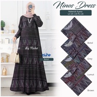 Gamis Etnik Modern Ninos Dress Busana Muslimah Dewasa Ukuran Jumbo Bahan Ayana Premium | GOODSAJI HI