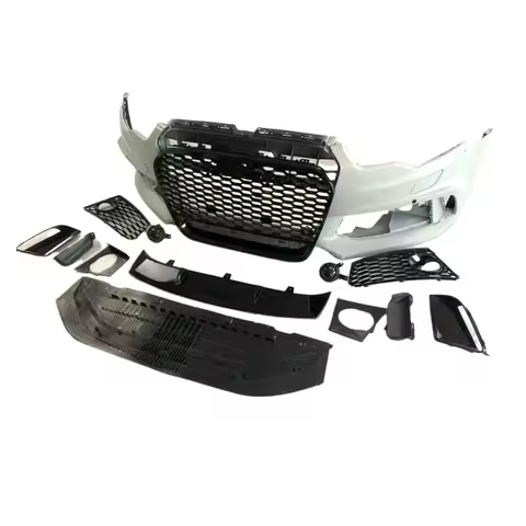 RS6 Style Body Kit Suitable for Audi A6 Modified RS6 Surround Bumper Center Grid 2013 C7