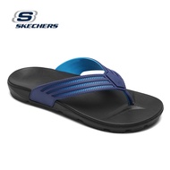 Skechers สเก็ตเชอร์ส รองเท้าแตะผู้ชาย Men Online Exclusive Sport Casual Eaford Thurum Sandals - 8790144-NVY - Air-Cooled, Arch Fit, Relaxed Fit, Vegan (พร้อมกล่องรองเท้า)