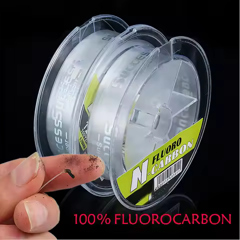 100M Leader Fishing Line100% Fluorocarbon Fishing Line Pure Fluorocarbon Fly Fishing Fast Sinking Ca