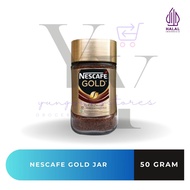 HITAM Nescafe Gold Rich and Smooth Blend Instant Coffee Black Jar 50 Grams