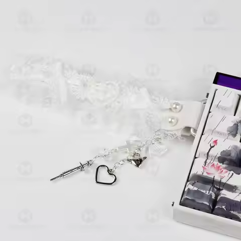 Lace Butterfly Keyboard Ribbon Strap Customization Magnetic Axis Keyboard Strap Wooting Atk68 Drunkd