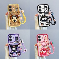 Cute Cartoon Soft Case For Oppo A3X Kuromi Lotso Gromit Soot Sprite With Lanyard