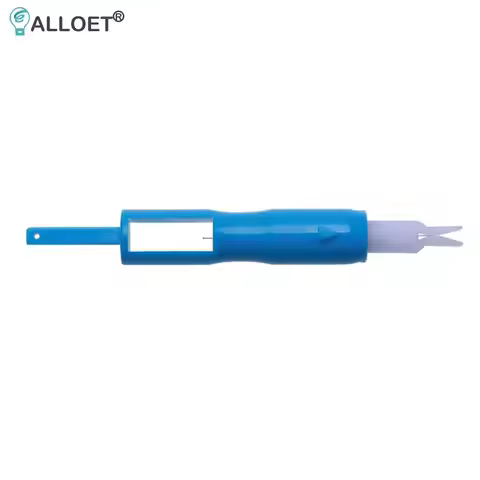 Sewing Machine Tools Compact Manual Needle Threader Embroidery Tool (Blue)