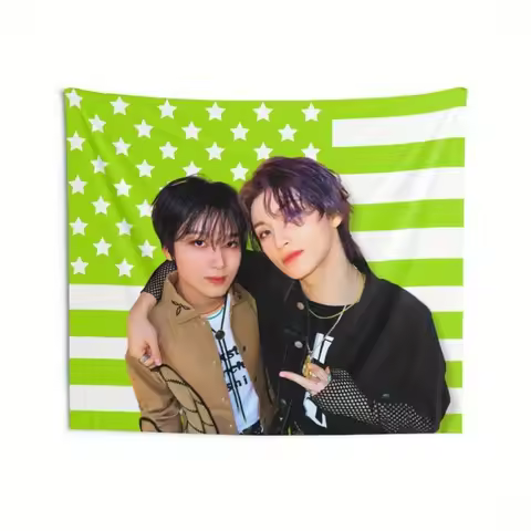 1pc Nct 127 Markhyuck America Flag Nct 127 Mark Haechuan Kpop Flag Nct 127 Ideas for Czennie Birthda