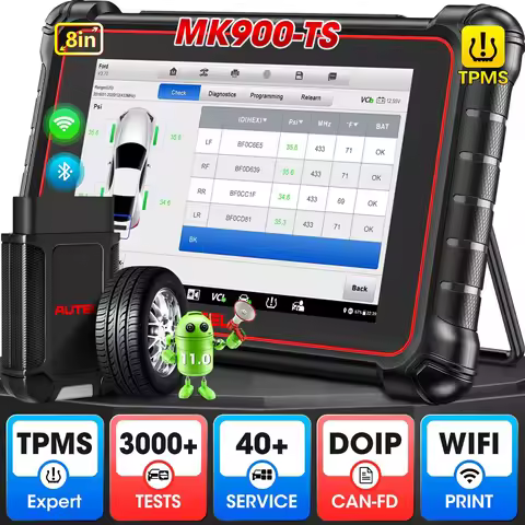 Autel MaxiCOM MK900TS MK900-TS Car Bi-directional Diagnostic Tools Full TPMS Functions CAN FD DOIP U