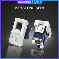 Modular Jack Proxp Keystone Jack Spin Tolless (Unshield) RJ45 Cat6