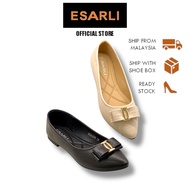 ESARLI | Stylish Comfort Pointed Flats (Black, Pink)