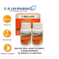 (EXP: 4-OCT-2024 ) Bio-Life Non Acidic Vitamin C 1000MG &amp; Bioflavonoid 30 Tablets ONE OR TWO BOTTLES