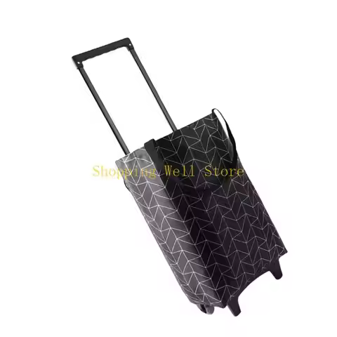 KX4B Spacious Foldable Grocery Trolley Bag Large Capacity Shopping Bag with For Supermarket And Farm