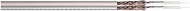 Transmedia KH5-100RL Coaxial Cable (>80 dB, 2-Way, 75 Ohm, 0.5 mm/CCS, Diameter: 2 x 4.2 mm/PVC)