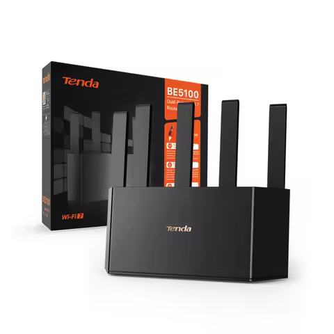 Tenda RE6L Pro BE5100 Wi-Fi 7 Router Dual Band Gigabit 5011Mbps 2.5G Port 5 Antennas Mesh System NFC
