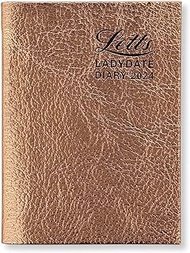 Letts Ladydate Rose Gold 2024 diary - Mini Pocket week to view
