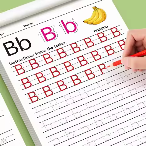 32 Pages Kids ABC Letter Tracing Workbook, Toddler Writing Practice Book for Preschool Kindergarte