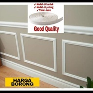 [READY STOCK] Wainscoting NBR pvc foam / Wall Skirting / Wainscoating / Frame 5 METER, JOM HIAS RUMA