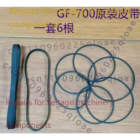 FOR Sharp GF-700 Boombox Cassette Deck 6Pcs Drive Belt Set High Elastic Rubber Replacement Repair Sp