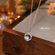 [Bliss Silver] Women's Silver necklace_Flower Bliss Necklace 999 Sterling Silver – Gentle & Elegant