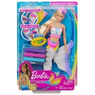 Barbie Mermaid Doll With Crayola Magic Color Original Mattel - Boneka