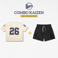 COMBO JERSEY SHIRT + KAIZEN TWENTY SIX SHORTS + KAIZEN CARGO SHORTS