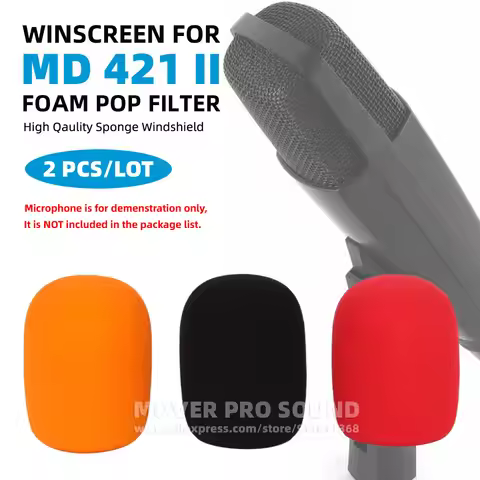For SENNHEISER MD421 MD 421 II 2 U 421U Microphone Windscreen Cover Shield Mic Foam Windproof Saliva