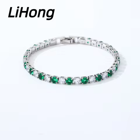 925 Sterling Silver Jewelry 16cm to 21cm Tennis Bracelet 4mm Zircon Women's Party Wedding Jewelry St