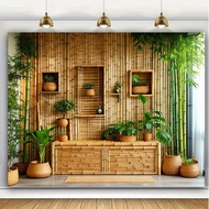 Greenery Observation Plants and Deck Greenery Observation Plants and Deck, Hanging Fabric Background