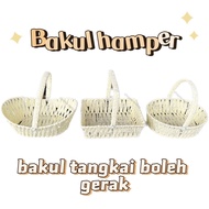 Bakul hamper tangkai boleh gerak|Bakul buah|Hamper basket|Hamper tray|Raga buah|Basket with adjust h