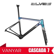 Elves Vanyar Superlight Road Bike Carbon Frame 3D Magic Chameleon Forest Green Black / Rim Brake