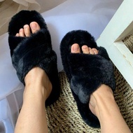 Women's house slippers imported fur thick soft comfortable slip on indoor slop slipper slippers hote