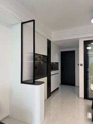 可訂製任何尺寸 （全港送货 免费設計）入戶屏風櫃 Entryway screen cabinet  餐邊櫃  入戶鞋櫃  側邊開放櫃 屏風櫃  極簡入戶鞋櫃餐邊一體   鞋櫃shoe cabinet 