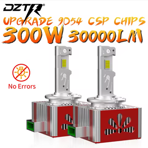 DZTR 2PCS D3S D1S LED Headlights Canbus 1:1 HID D2S D4S D8S D1R D2R D4R Auto Lamp 30000LM 300W Plug&