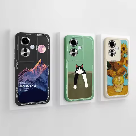 Case For Oppo Reno 11F F25 Pro Cute Design Full Coverage Funda For Oppo Reno11F F25Pro Soft Liquid S