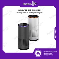 FunTech Portable Mini Car Air Purifier HEPA Filter Bacteria Negative Ion Purifier Car Air Cleaner