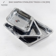 Stainless Steel Tray 4 cm high [555]
