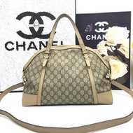 GUCCI古馳 老花拼皮手提包 肩背包 斜背包