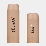 【客製化禮物】愛心 可愛字體英文名 日本象印保溫瓶 情人節 036