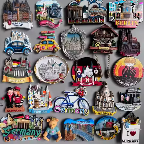 Germany City Tourism StickersMainz Berlin Frankfurt Munchen Dresden Stuttgart Neuschwanstein Oktober