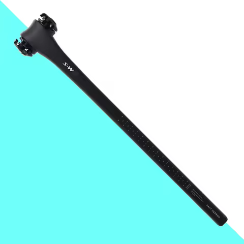 S-W Carbon Seatpost Ultralight FACT Carbon Fiber for SL8 Road Series 1:1 Black Matte Seatpost 0mm Of