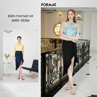 Women's Format skirt B9SKR002G premium silk straight shape