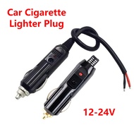 10A 15A Car Cigarette Lighter Plug/Socket with Extension LED Light Charging Cord Cable 12V 24V Power Adapter