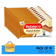 REBISCO PEANUT BUTTER CRACKER SANDWICH 30G / PACK OF 10