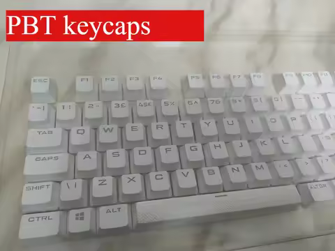 ABS or PBT Keycaps for CORSAIR K70 LUX/K70 RGB/K95 Mechanical Keyboard Black White