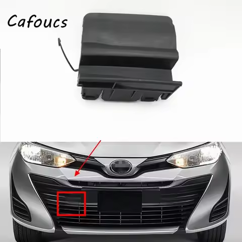 Front Bumper Towing Hook Cover Lid Trailer Cap Shell For Toyota Vios Yaris Ativ Sedan 2018 2019