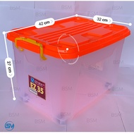 Container Box Murah KB 40 Liter Plastik Transfaran / Kotak Penyimpanan Kontainer EZY AKAKO Kuat Awet