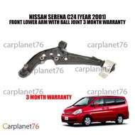NISSAN SERENA C24 [YEAR 2001] FRONT LOWER ARM WITH BALL JOINT 3 MONTH WARRANTY