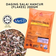 DIJAMIN HALAL JAKIM SALAIPORT 200gm FLAKES Daging Salai