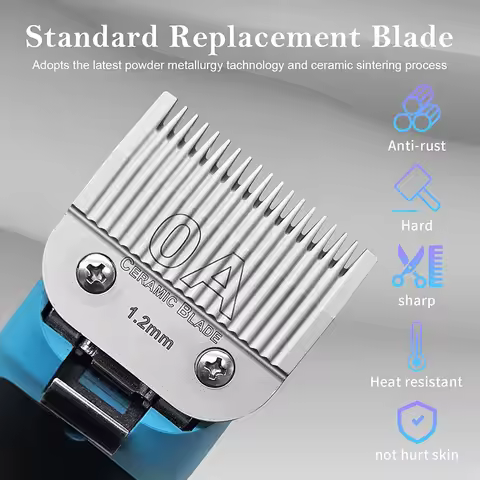 Detachable Pet Dog Cat Grooming Clipper Ceramic Blade Compatible with Most Andis Oster A5,Wahl KM10 
