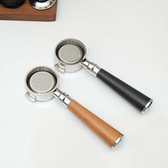 E61 Coffee Machine Handle Solid Wood Bottomless Handle Stainless Steel Bottomless Extraction Handle 