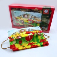 沙粒默-花與蜂-原創插畫口罩-成人20入/盒(每片獨立包裝)