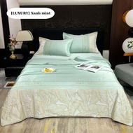 Bộ chăn ga gối M2T BEDDING LUXURY sang trọng mềm mại - Bao gồm 1 ga trải giường 2 vỏ gối nằm 1 chăn